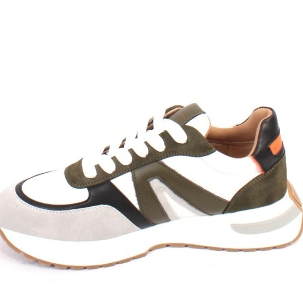 Alexander Smith 93c Multicolor Leather Lace-Up Sneakers Shoes - Picture 6 of 8